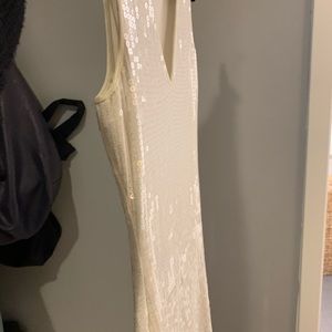 Robert Rodriguez White Sequin Dress
